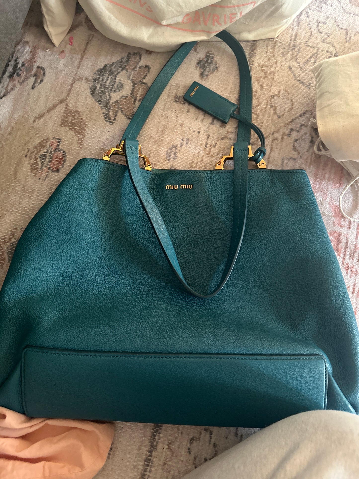 Miu miu blue tote