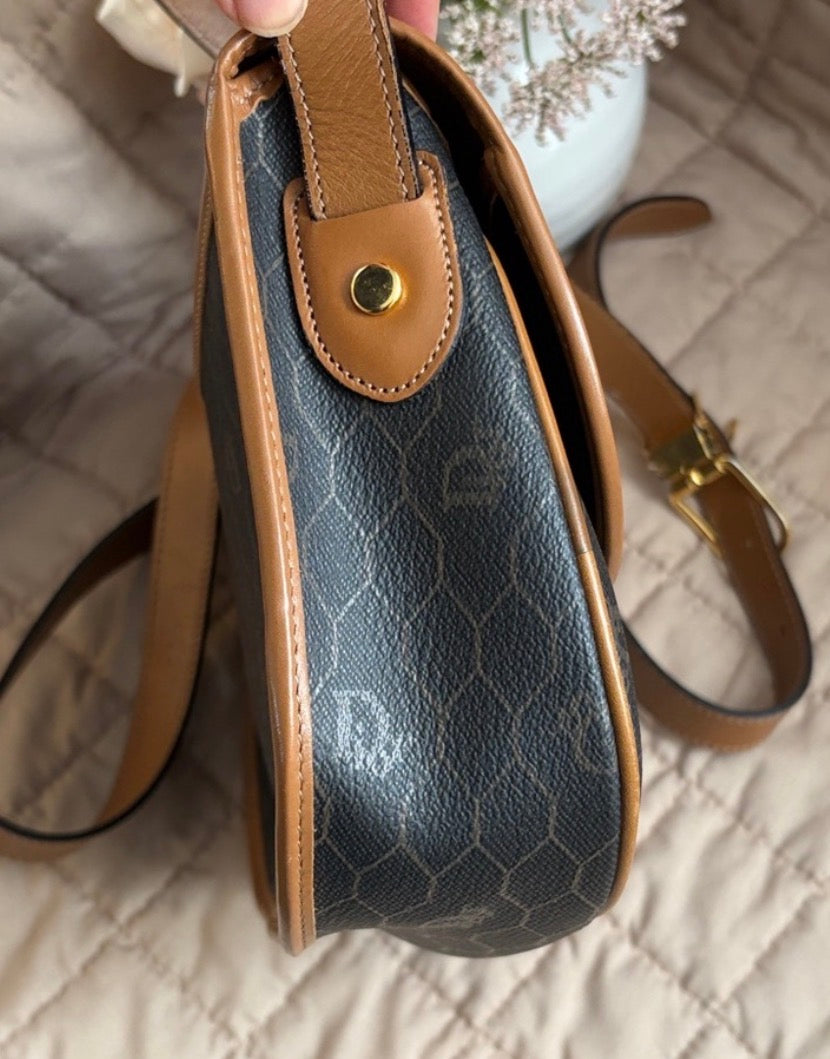 Vintage Dior Honeycomb canvas crossbody bag