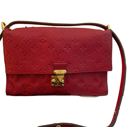Rare Louis Vuitton Fascinante MM in red Jaipur Empreinte leather