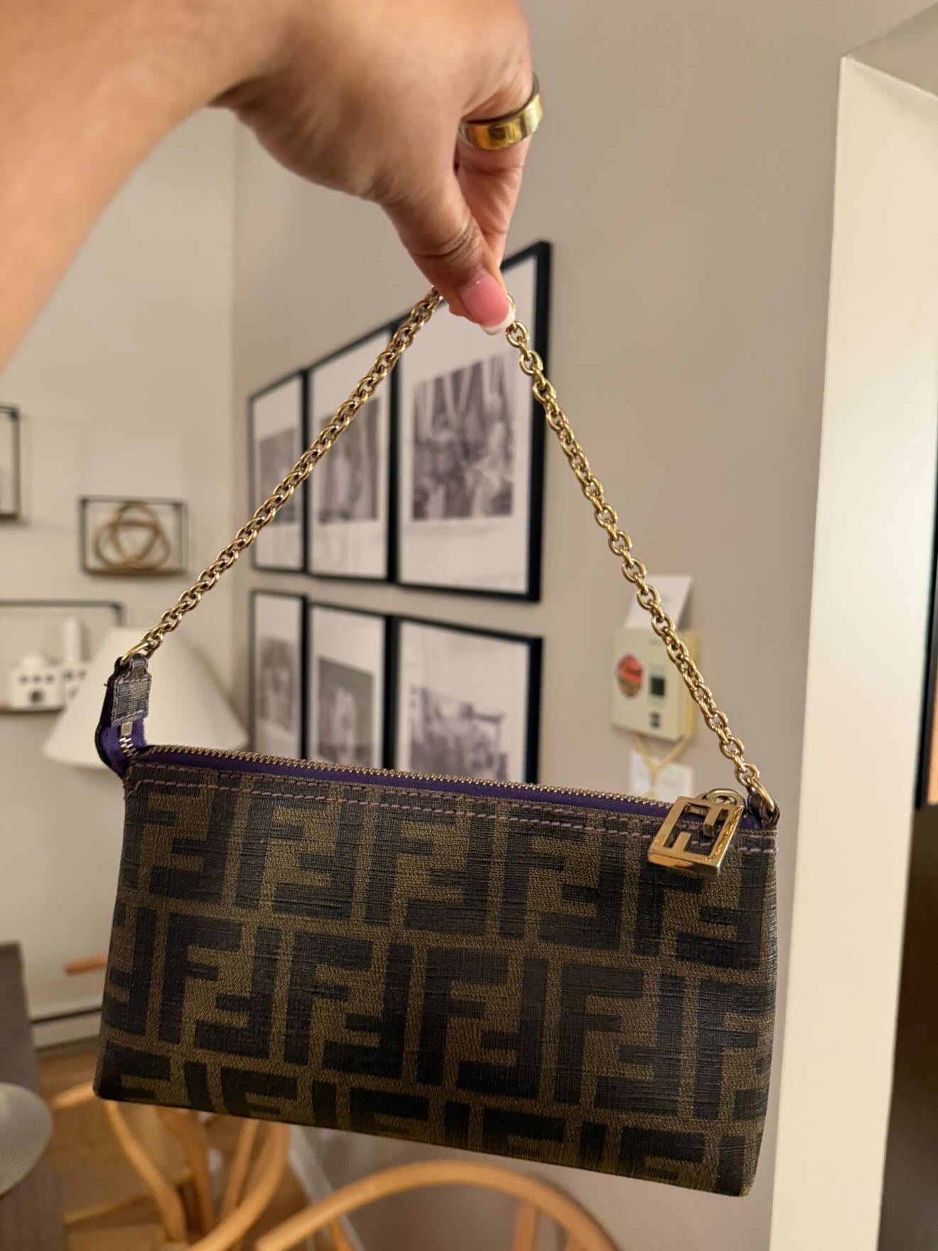FENDI pochette on chain