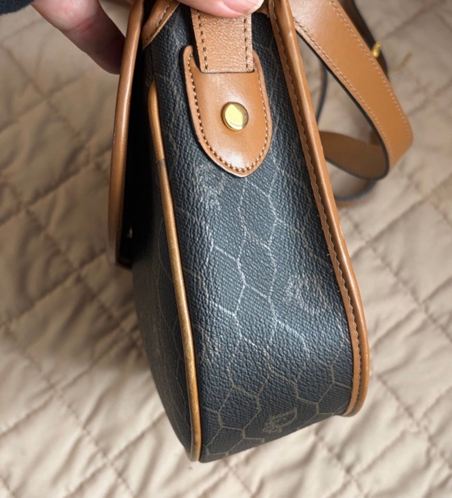 Vintage Dior Honeycomb canvas crossbody bag