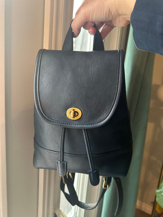 Vintage Coach Leather Mini Daypack