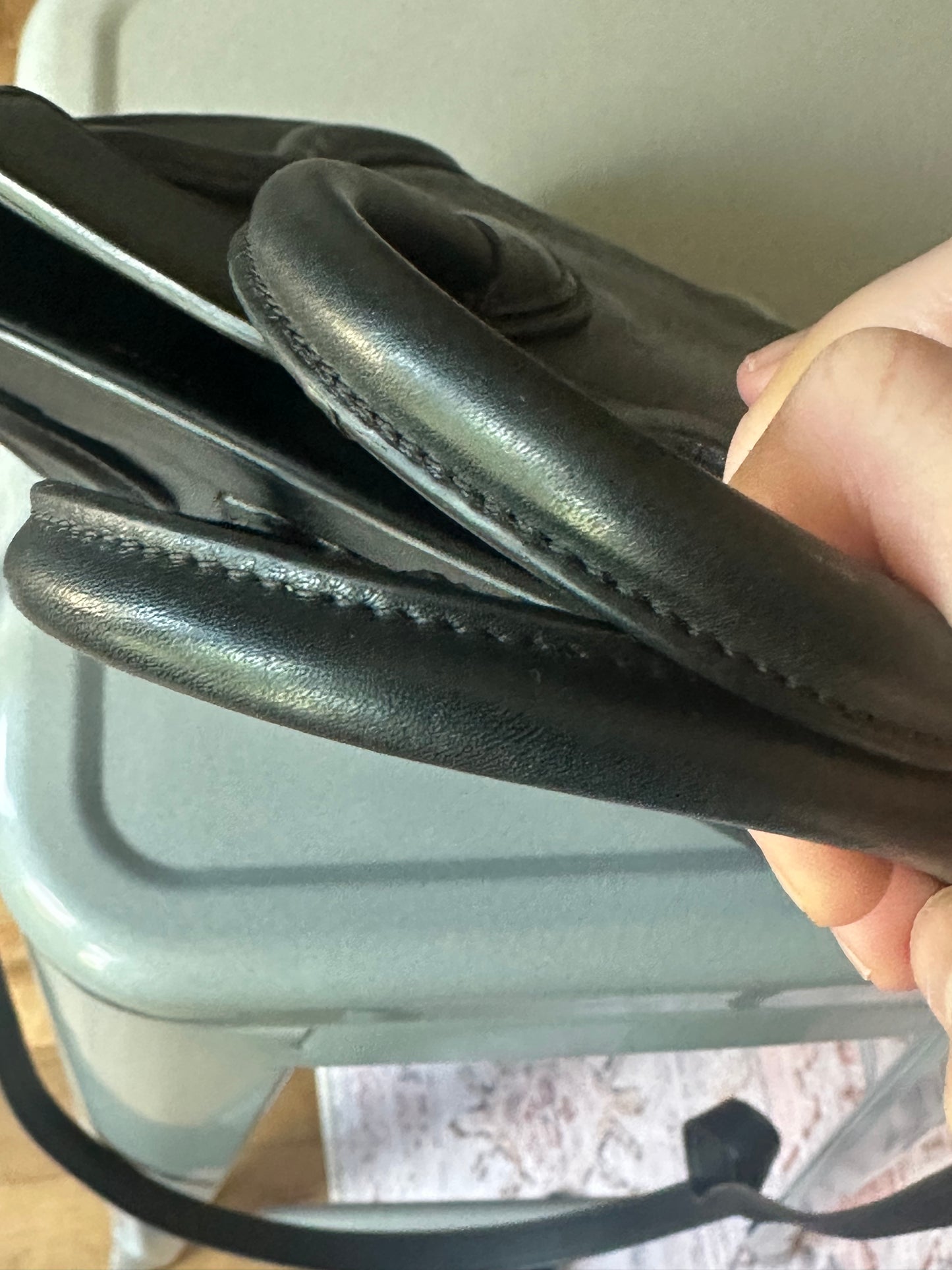 Celine Nano Luggage Tote- Black smooth leather
