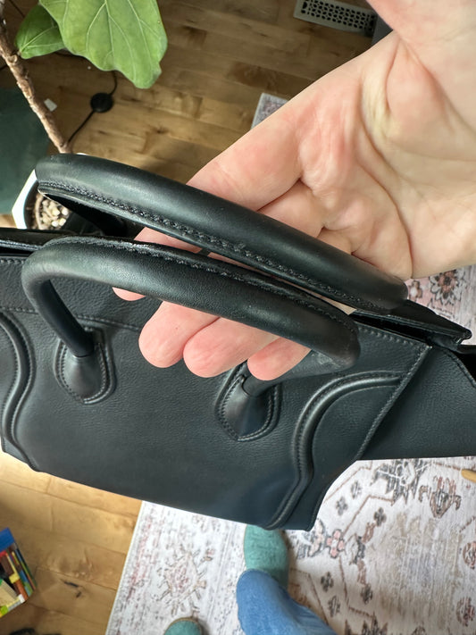 Celine all black Large Phantom Tote