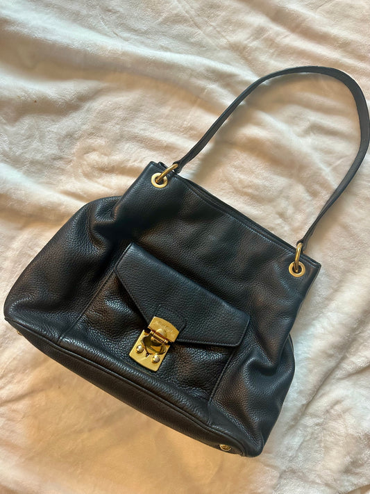 Miu Miu Large Black Soft leather shoulder bag