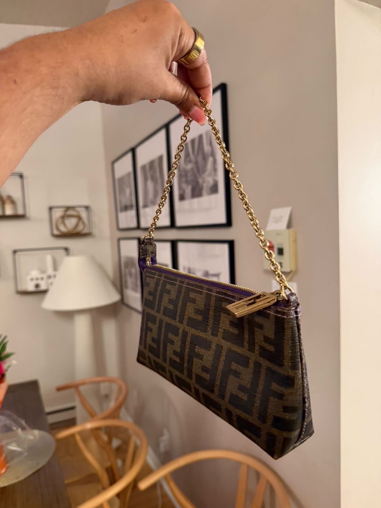 FENDI pochette on chain