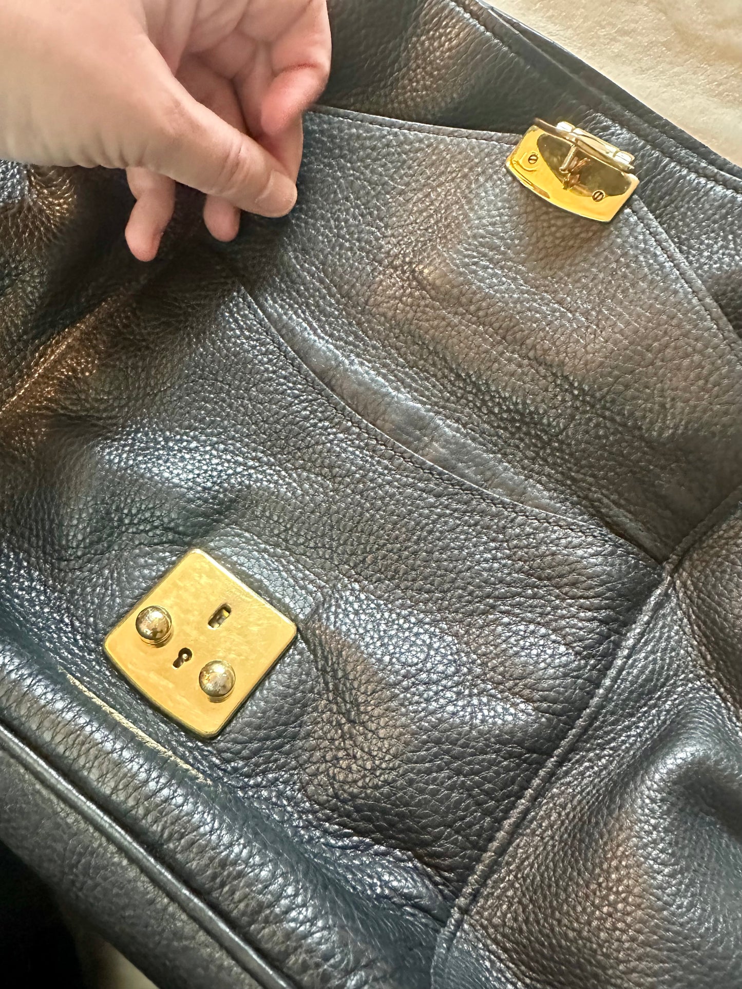 Miu Miu Large Black Soft leather shoulder bag
