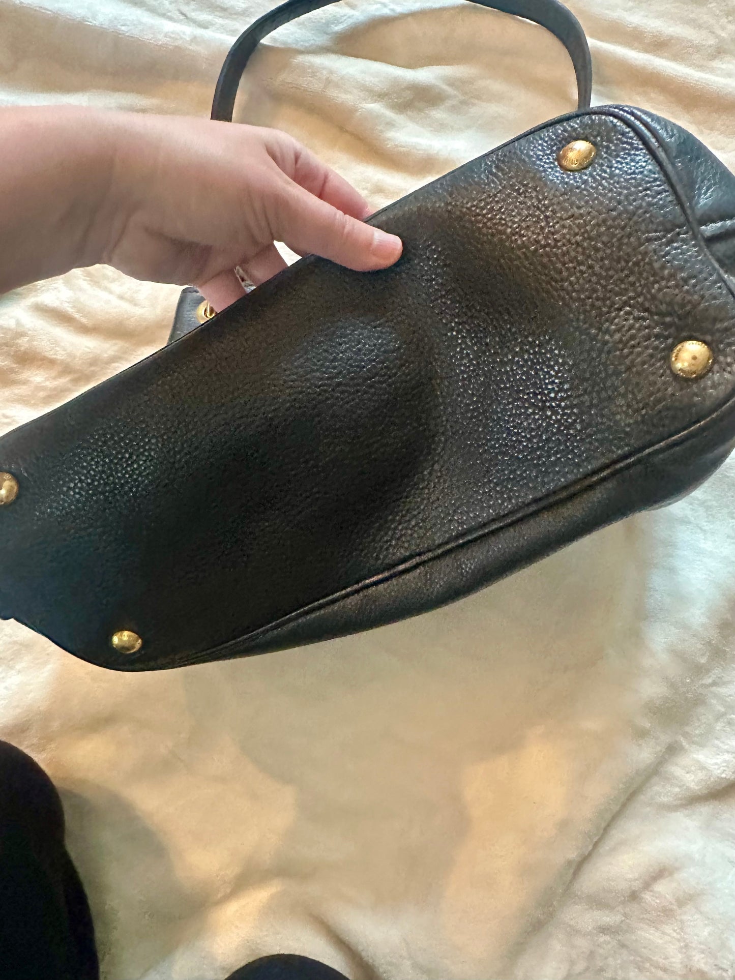 Miu Miu Large Black Soft leather shoulder bag