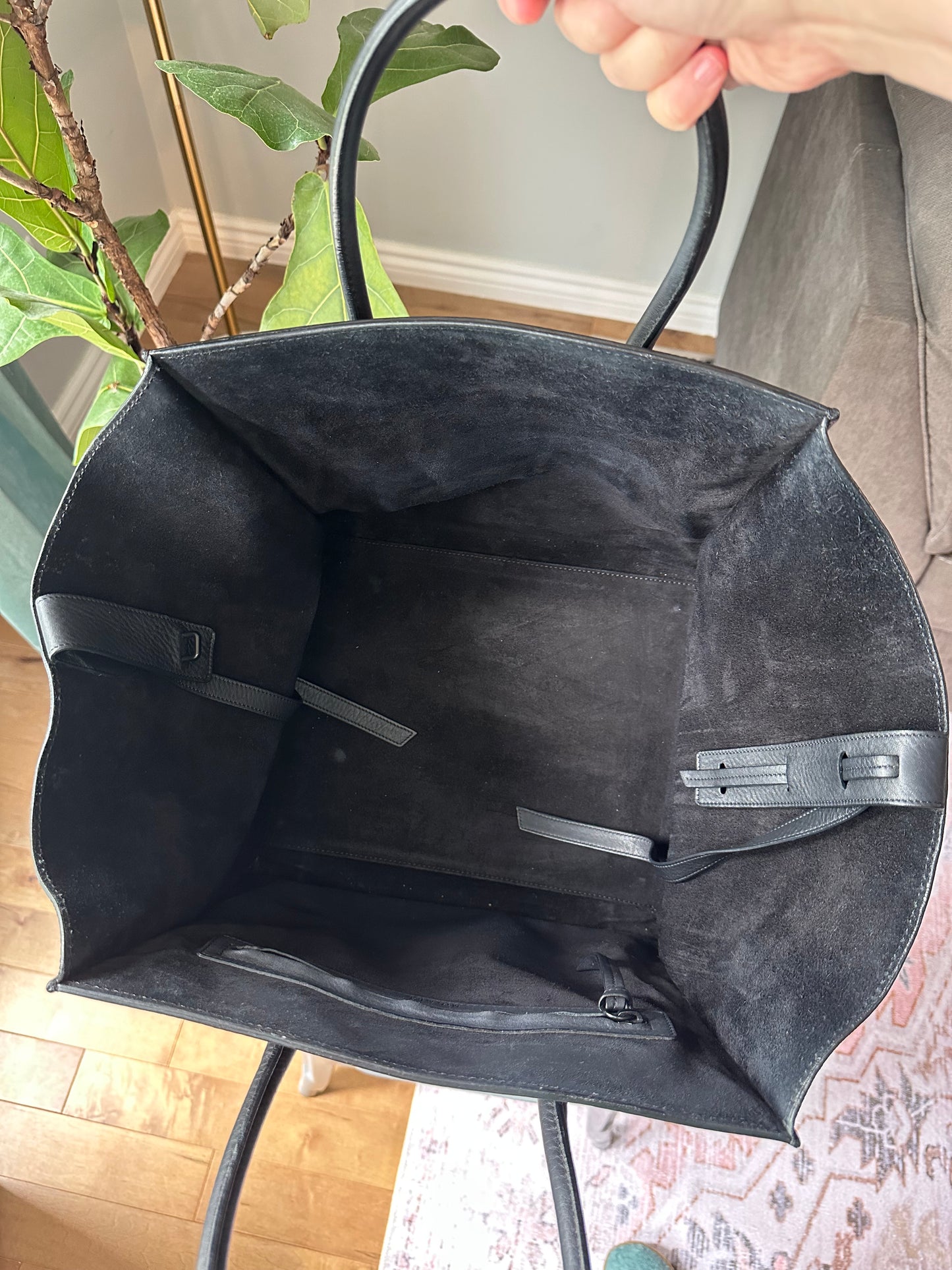 Celine all black Large Phantom Tote