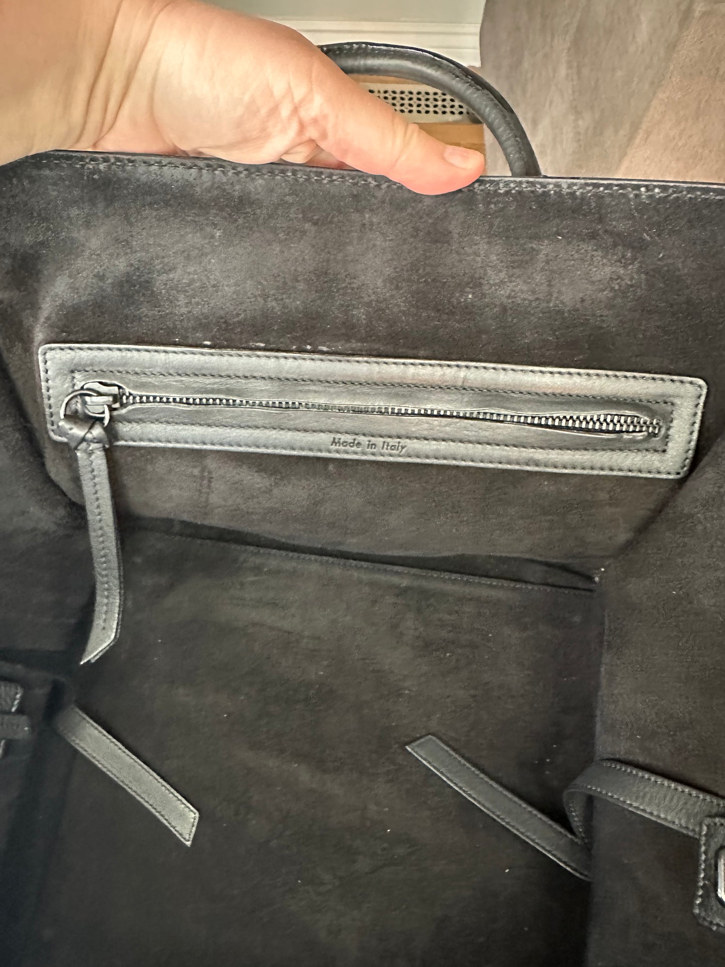 Celine all black Large Phantom Tote