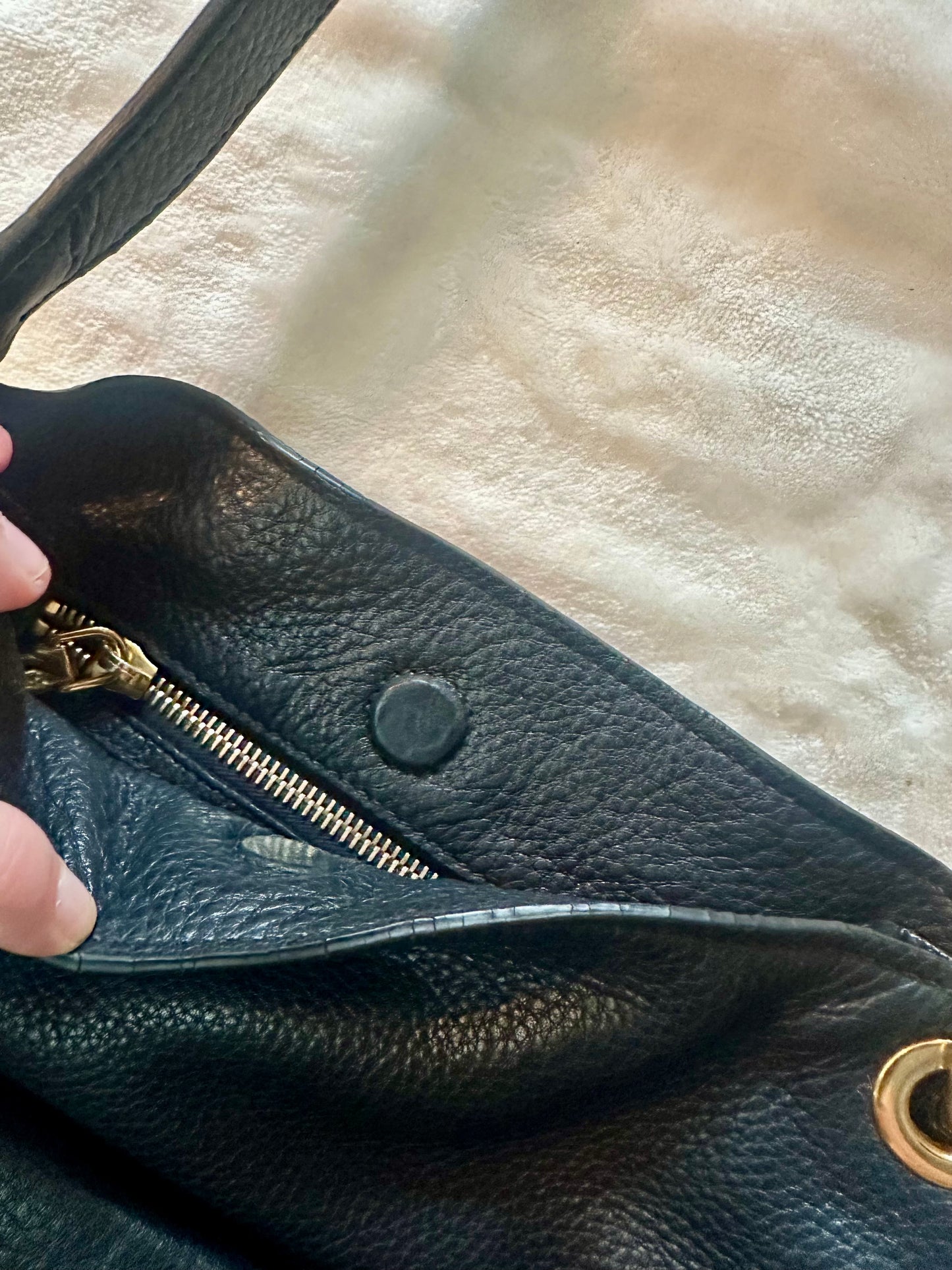 Miu Miu Large Black Soft leather shoulder bag