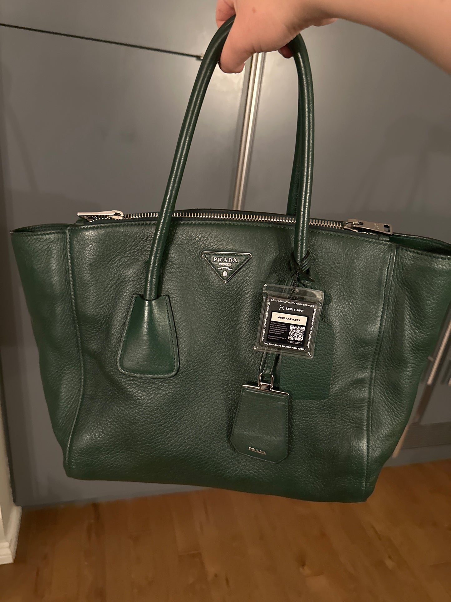 Green Prada Tote