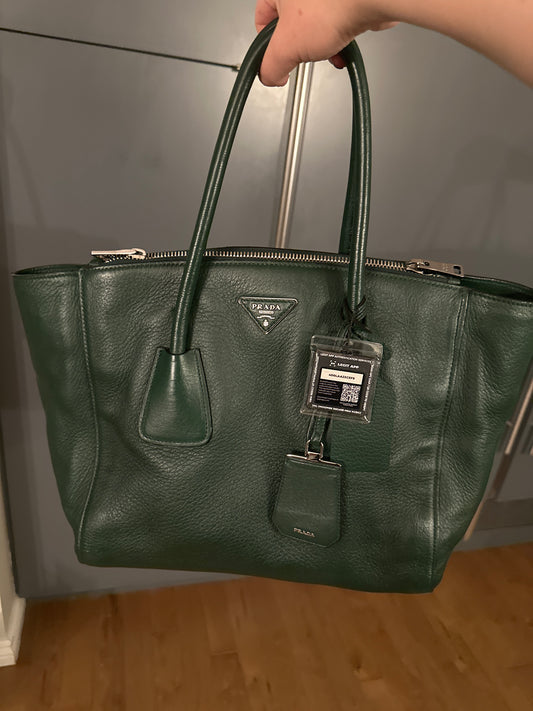 Green Prada Tote