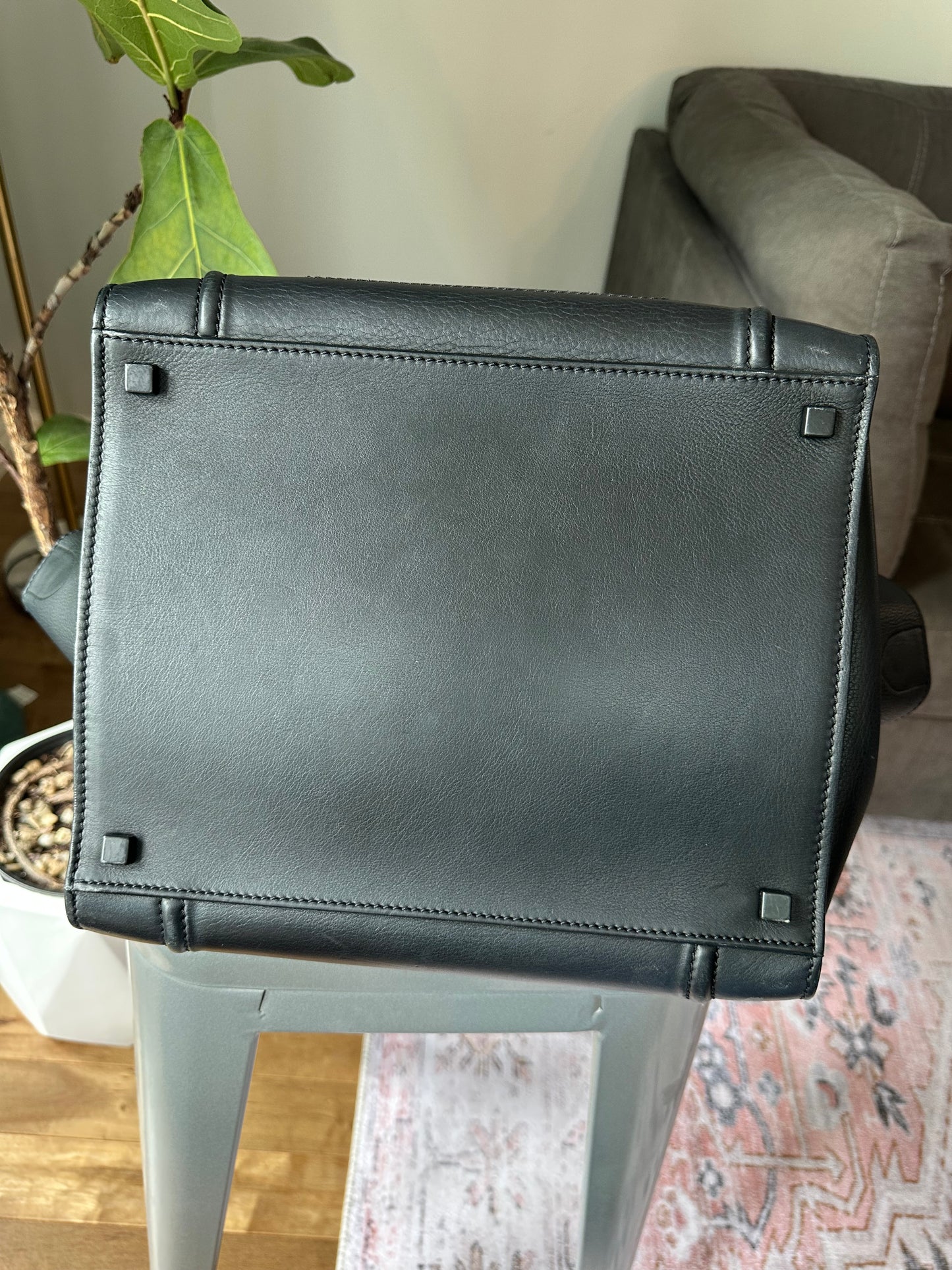Celine all black Large Phantom Tote