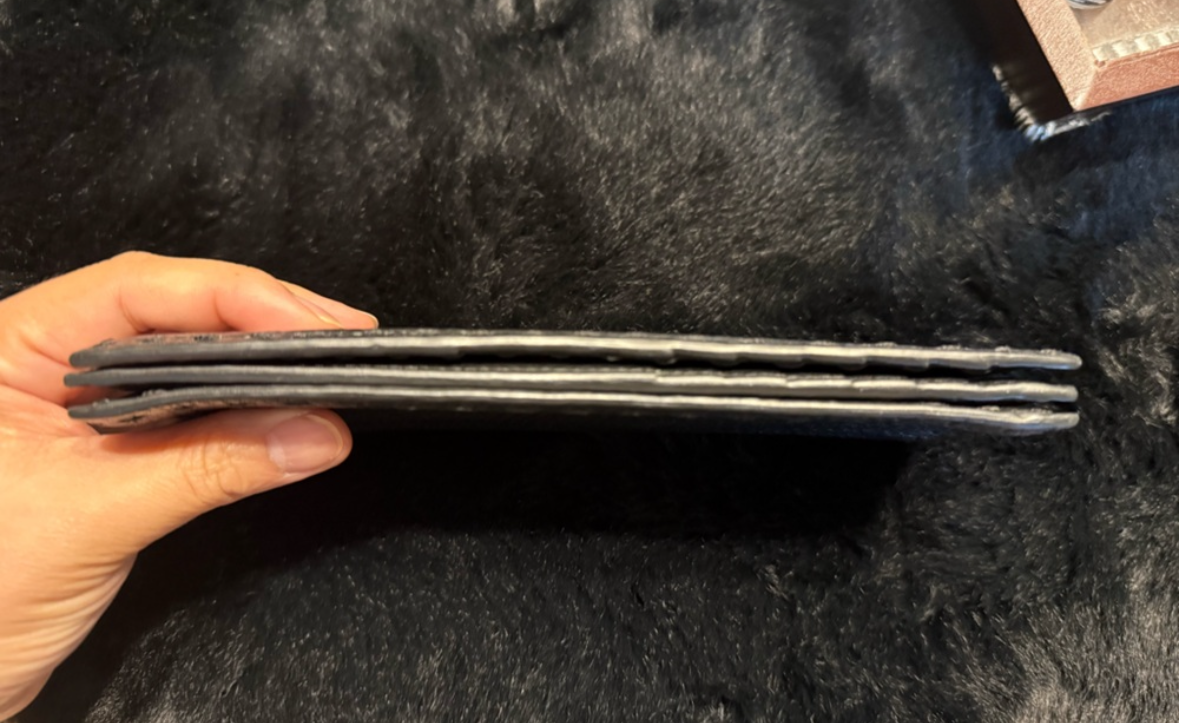 FENDI Selleria Dark Grey Leather Wallet