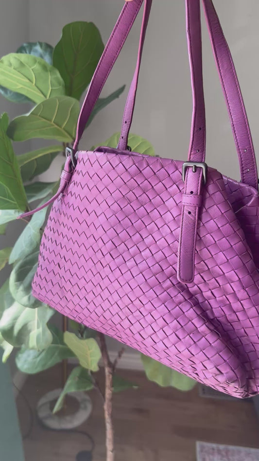Bottega Veneta purple tote